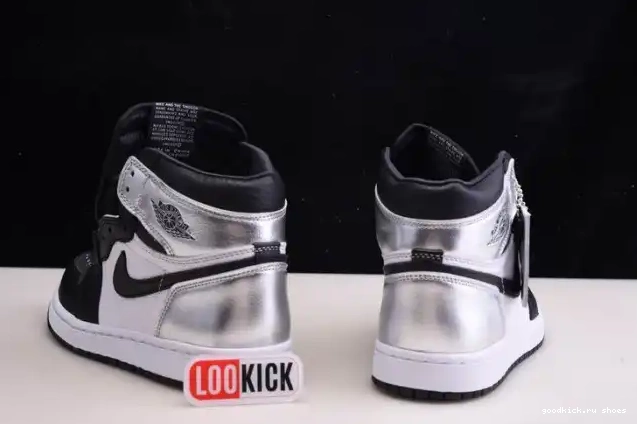 SILVER JORDAN WMNS 1 OG HIGH AIR TOE CD0461-001 0624